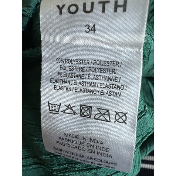 Native Youth Men's Relaxed-Fit Textured Seersucker Shorts Green Teal 34 - Picture 8 of 8